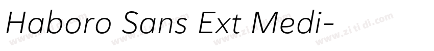 Haboro Sans Ext Medi字体转换